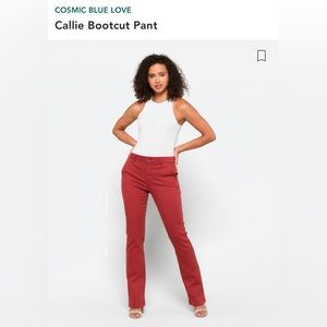 Soft red bootcut pants - never worn!